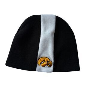 Iowa Hawkeyes Knit Fleece Beanie Hat Top Of The World Embroidered Winter Ski Cap